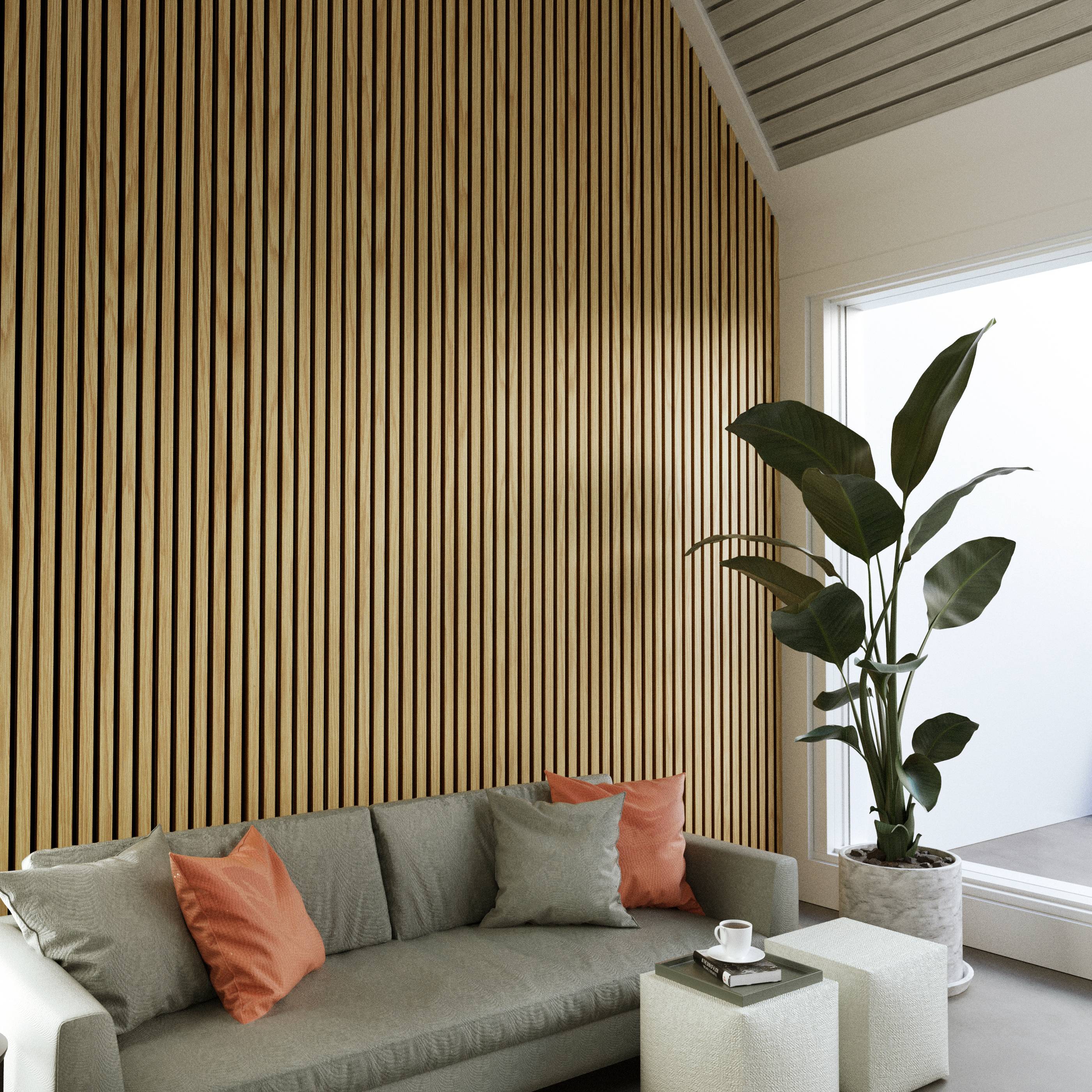 Oak Wood Wall Panel