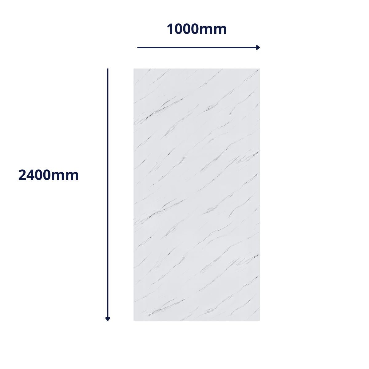 Bianco Carrara Marble Bathroom Wall Panel - WallPanels.com.au