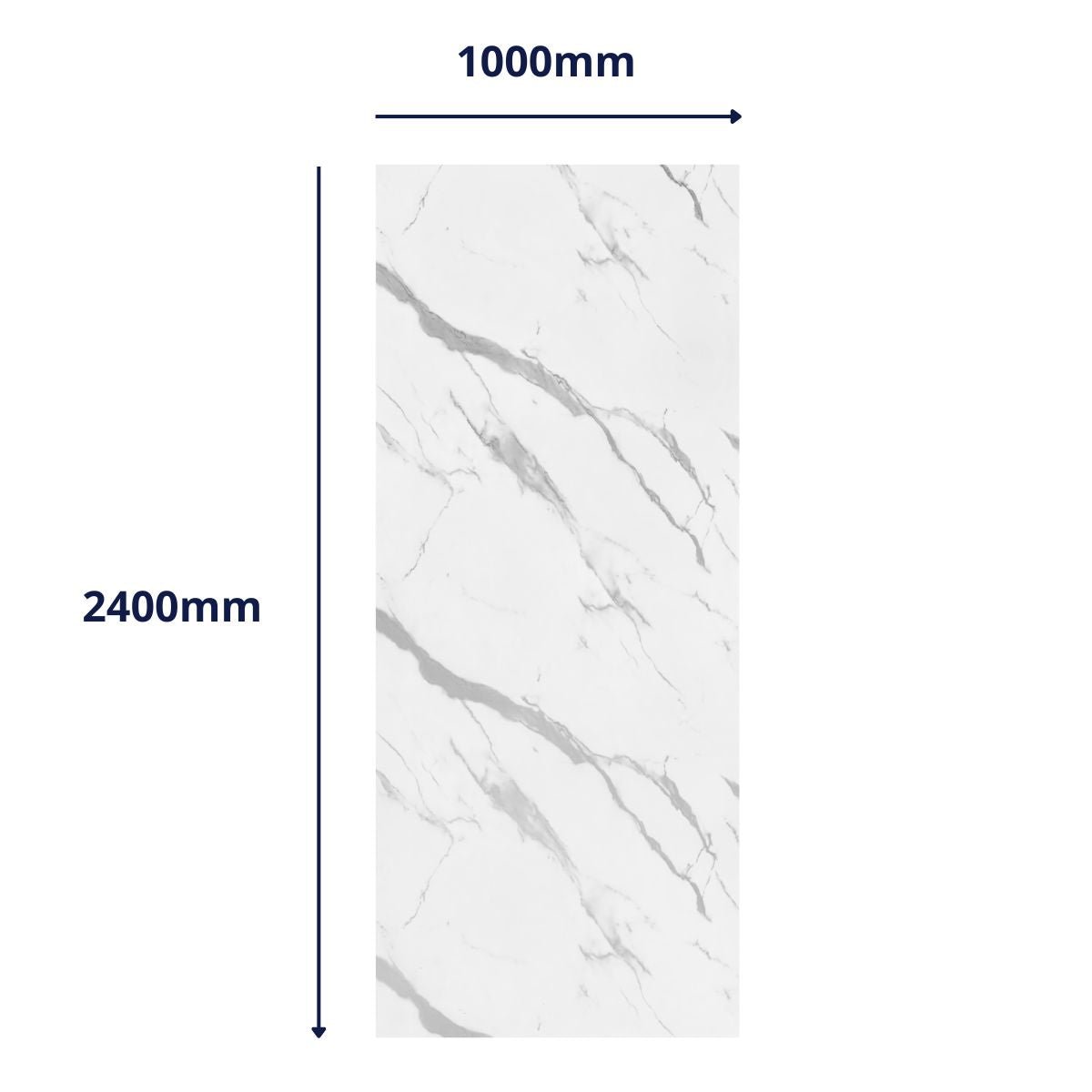 Calacatta Marble Wet Wall Panel - WallPanels.com.au