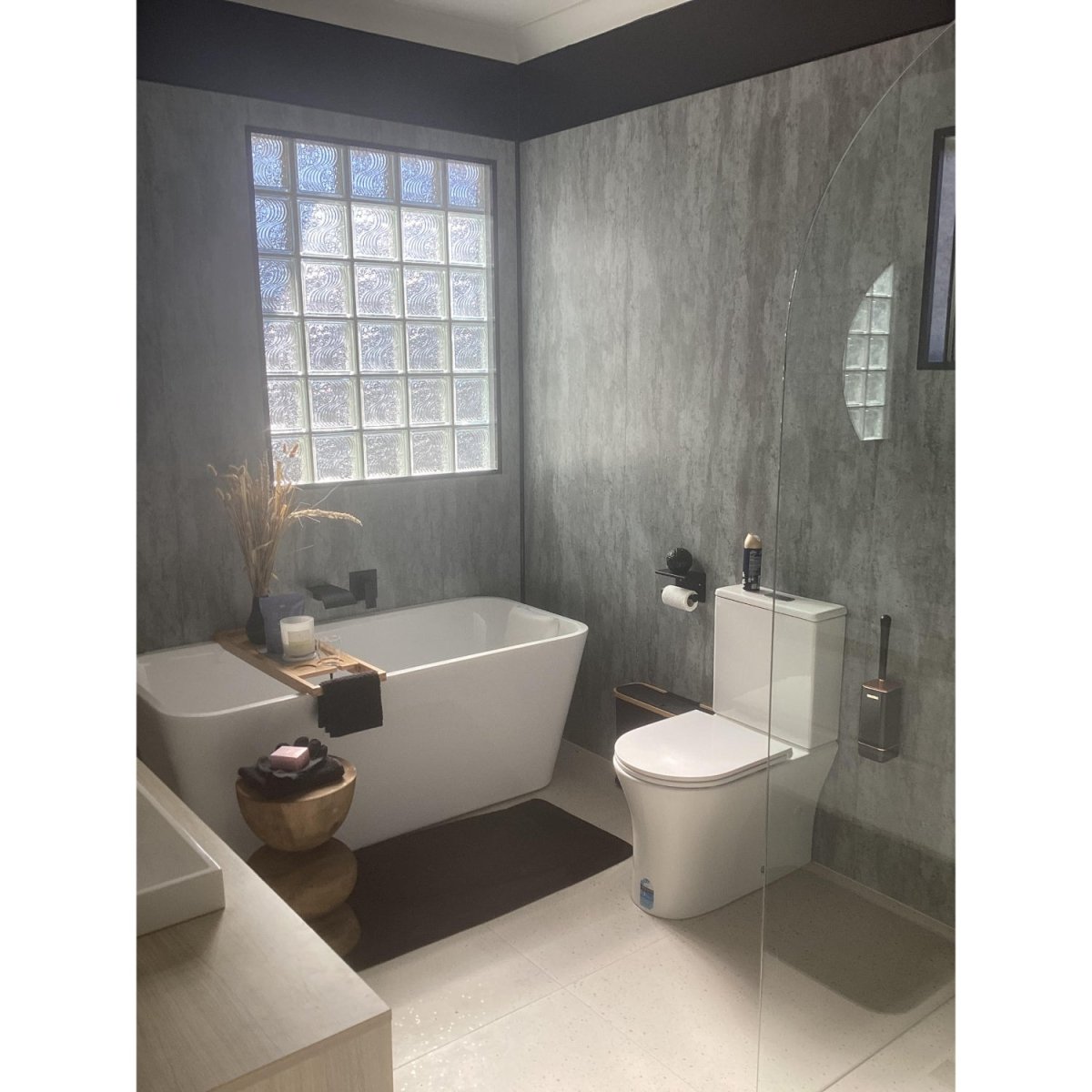 Concrete Bathroom Wall Panel - WallPanels.com.au