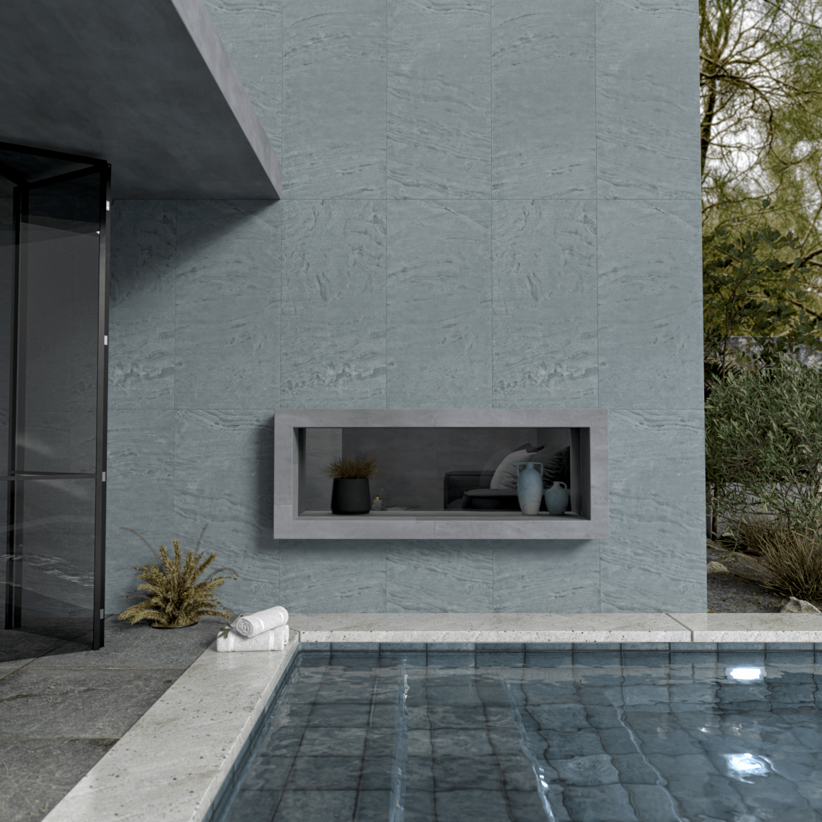 Jade Green Flexible Stone Panel - WallPanels.com.au