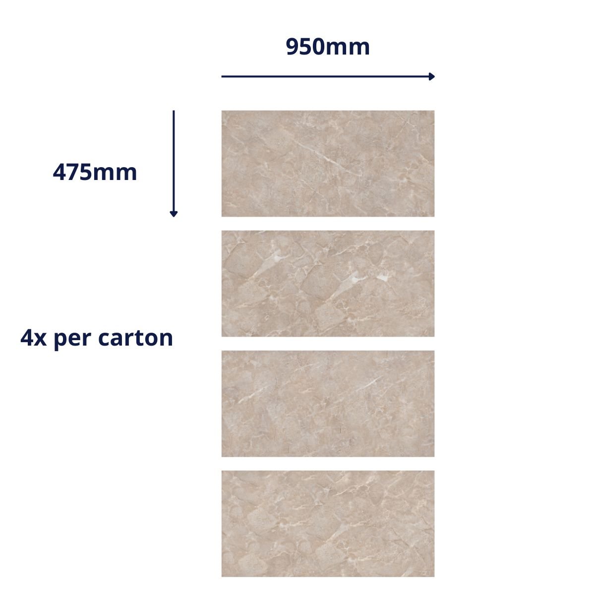 Moonstone Marble Wall Panel Tiles - WallPanels.com.au