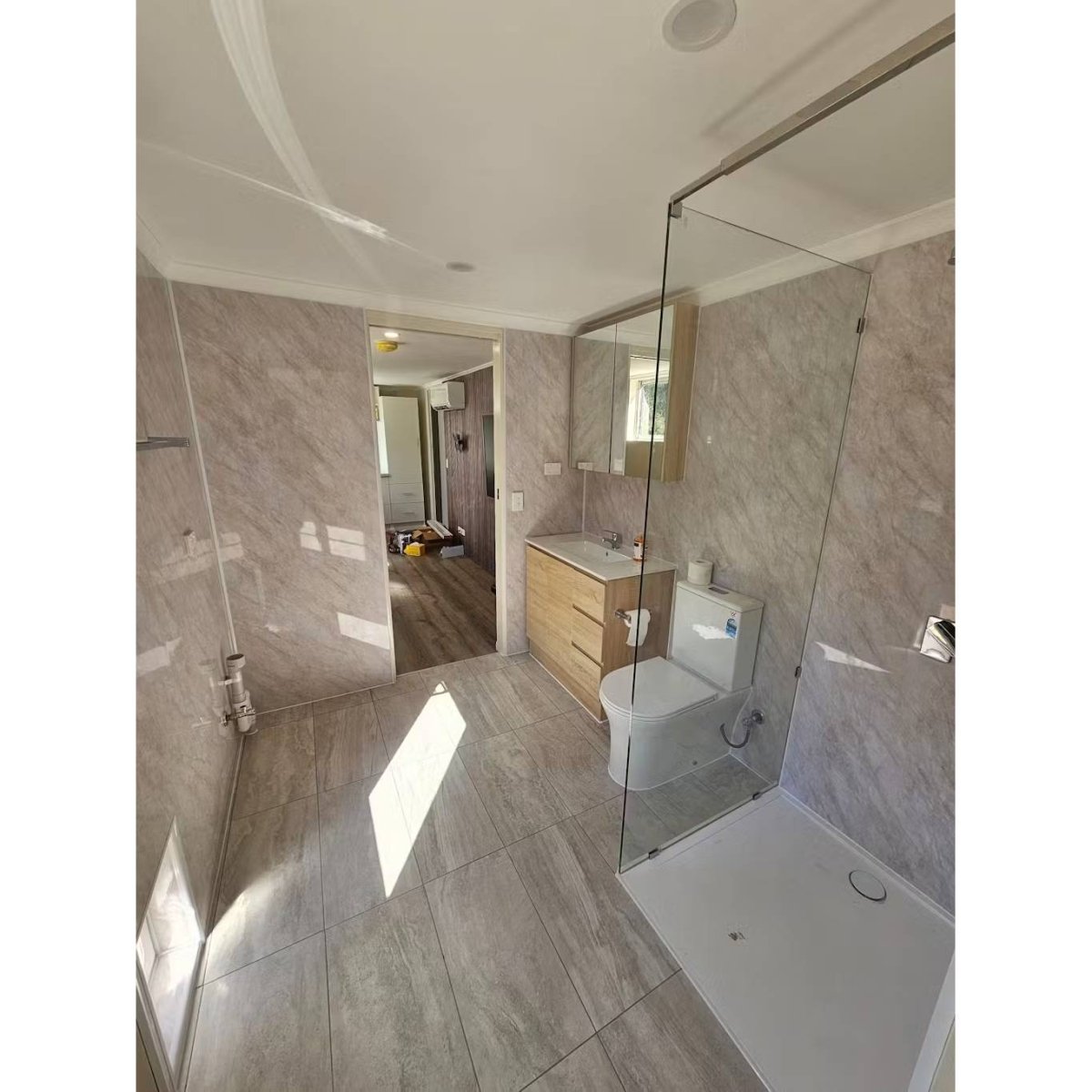 Pergamon Marble Bathroom Wall Panel - WallPanels.com.au