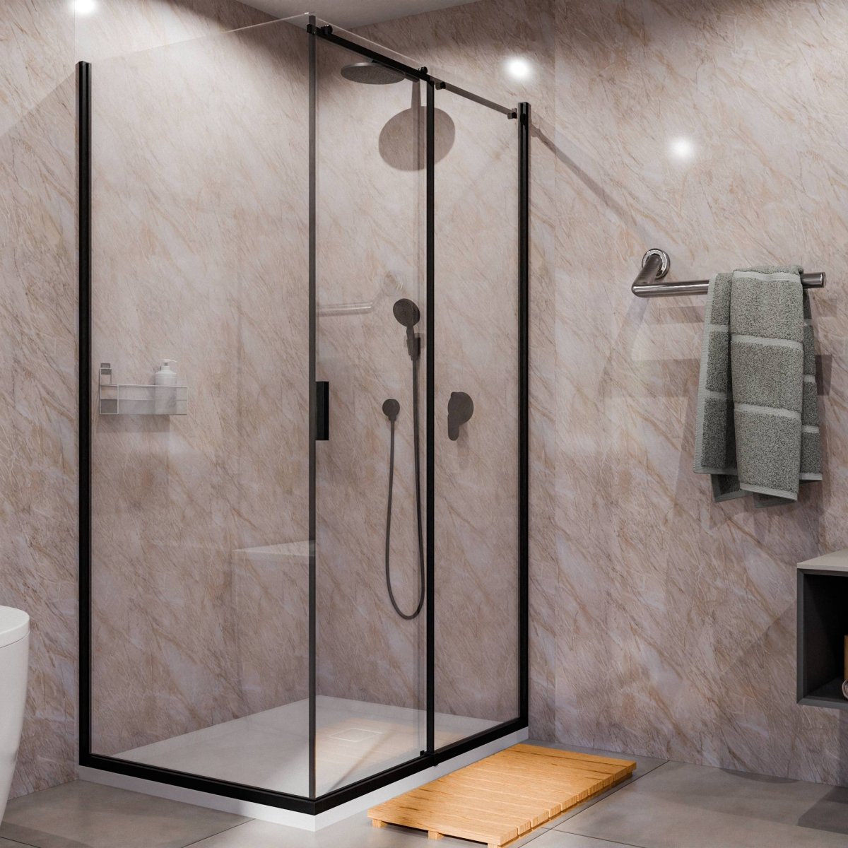 Pergamon Marble Wet Wall Panel - WallPanels.com.au