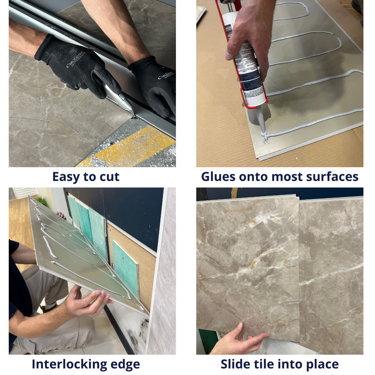 Prestige Calacatta Wall Panel Tiles - WallPanels.com.au