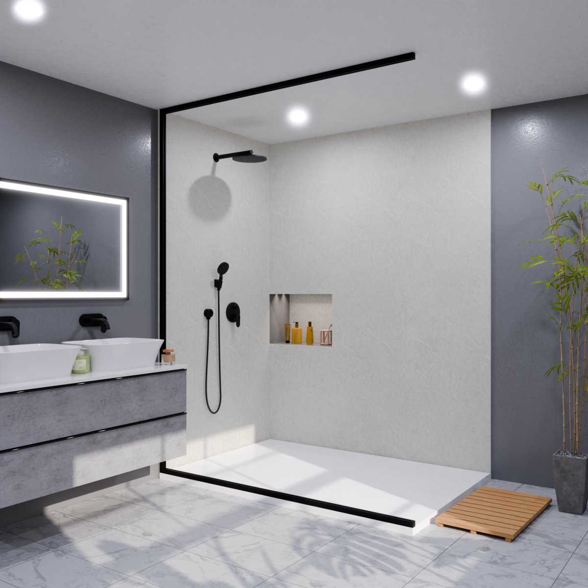 Pro Grey Limestone Wall Panel - WallPanels.com.au