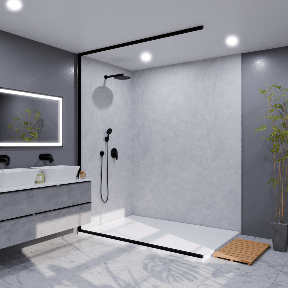 Pro Storm Grey Limestone Wall Panel - WallPanels.com.au