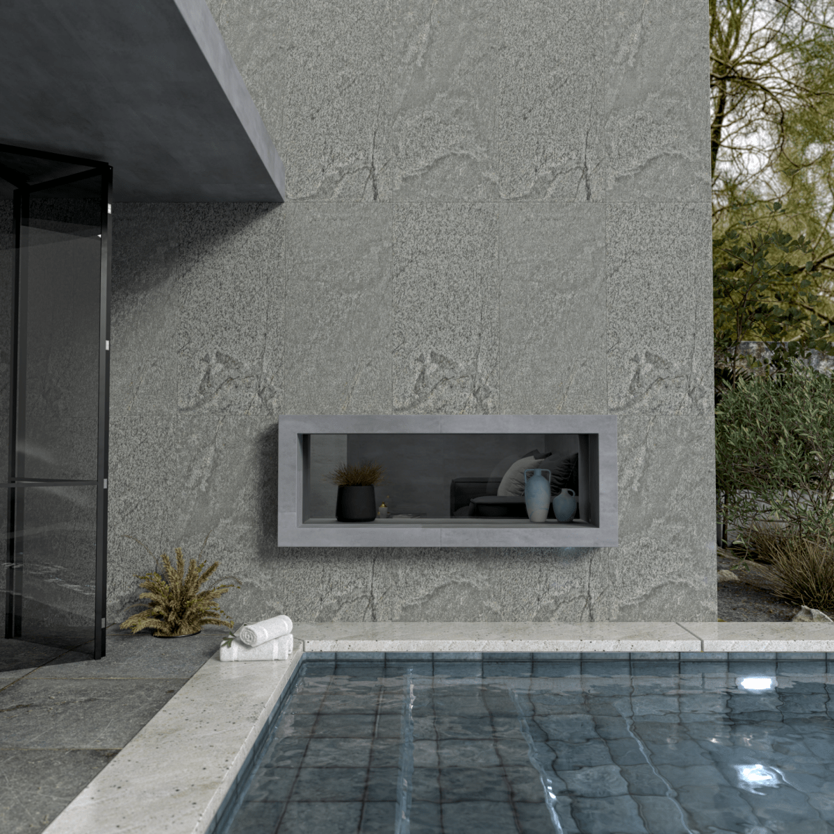 Silver Shine Flexible Stone Panel - WallPanels.com.au