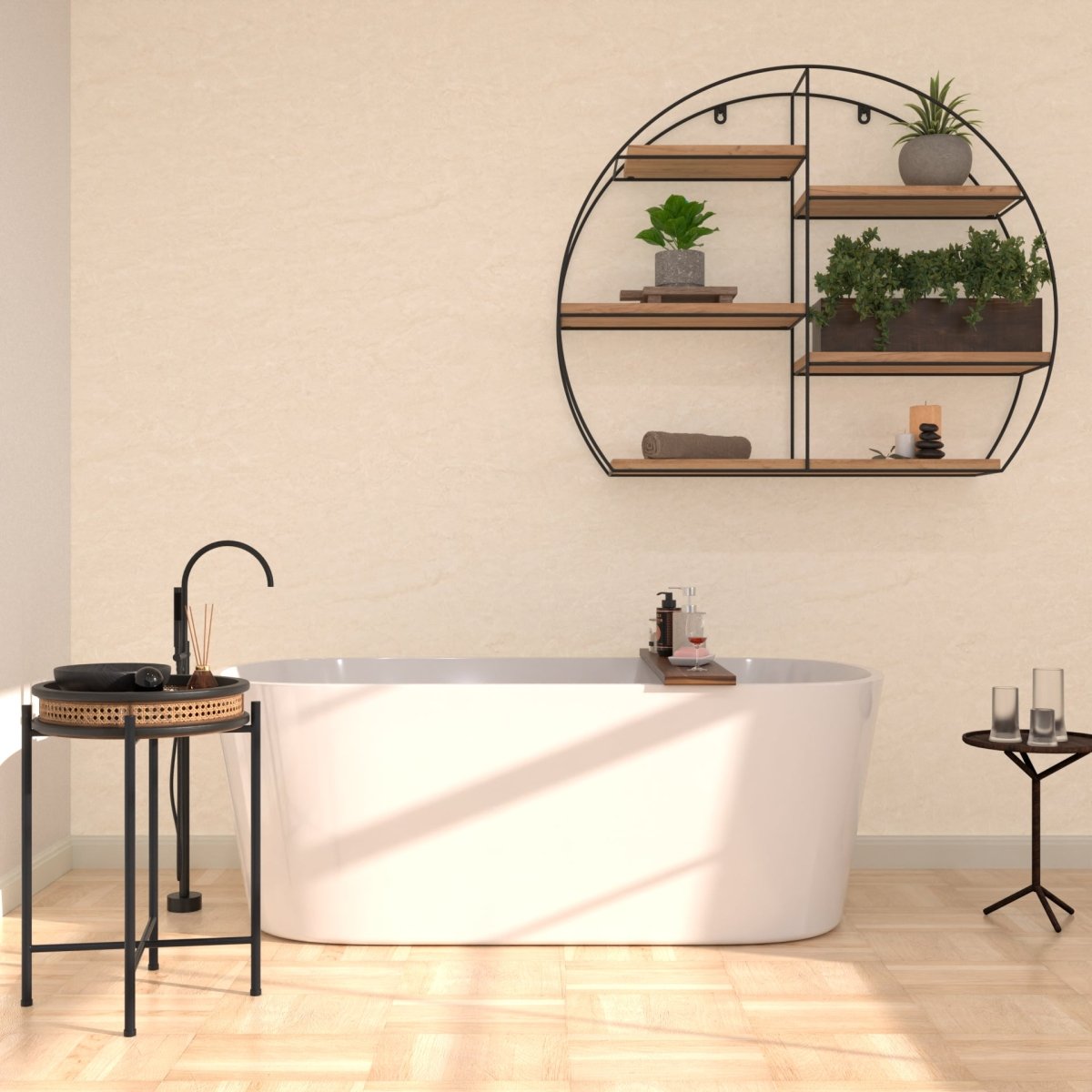 Soft Mist (Matte) Marble Bathroom Wall Panel - WallPanels.com.au