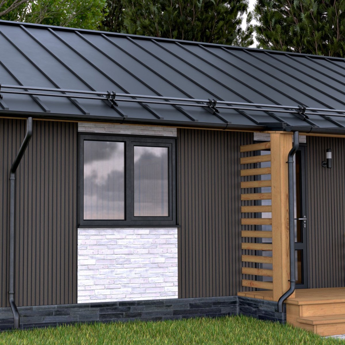 Walnut Outdoor Slat Wall Panel - WallPanels.com.au