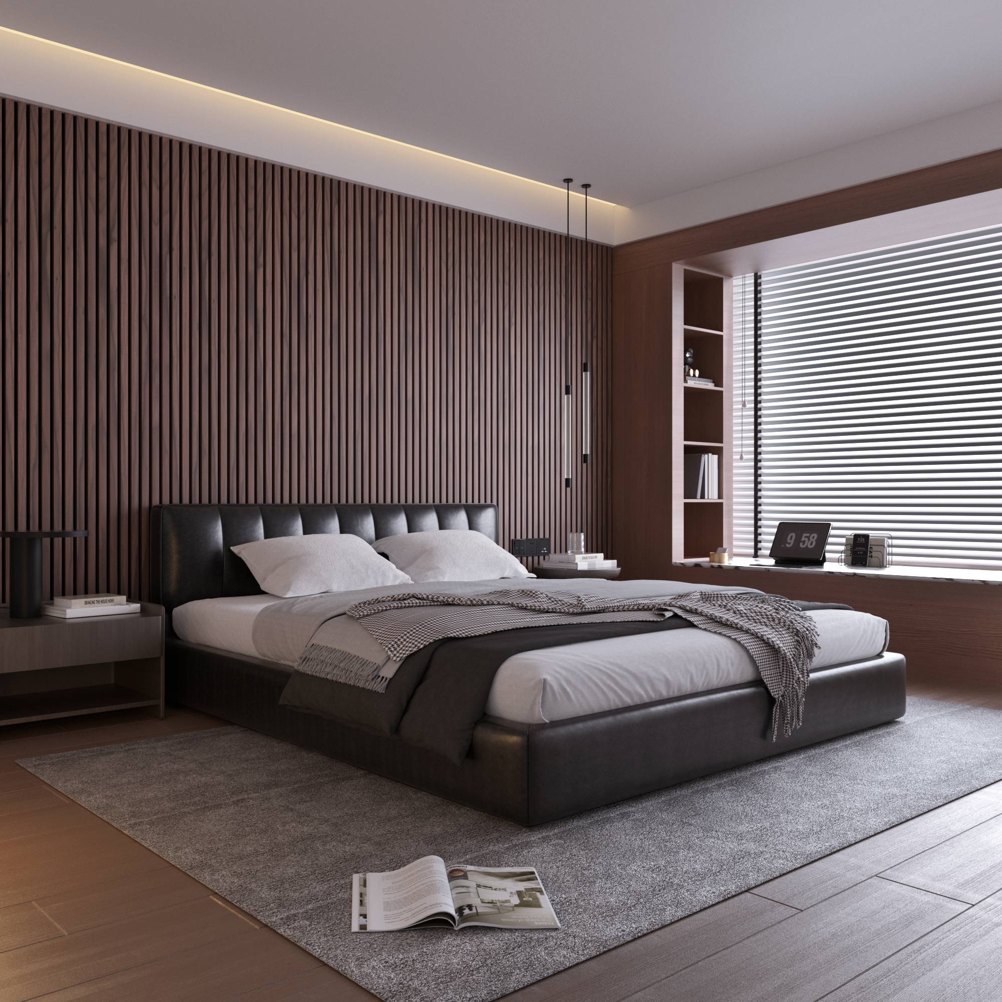 Walnut Wood Wall Panel