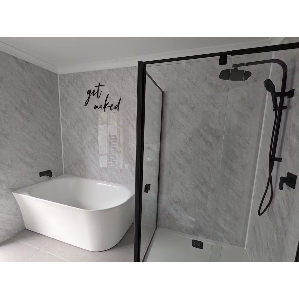 Grey Marble Wet Wall Panel - WallPanels.com.au