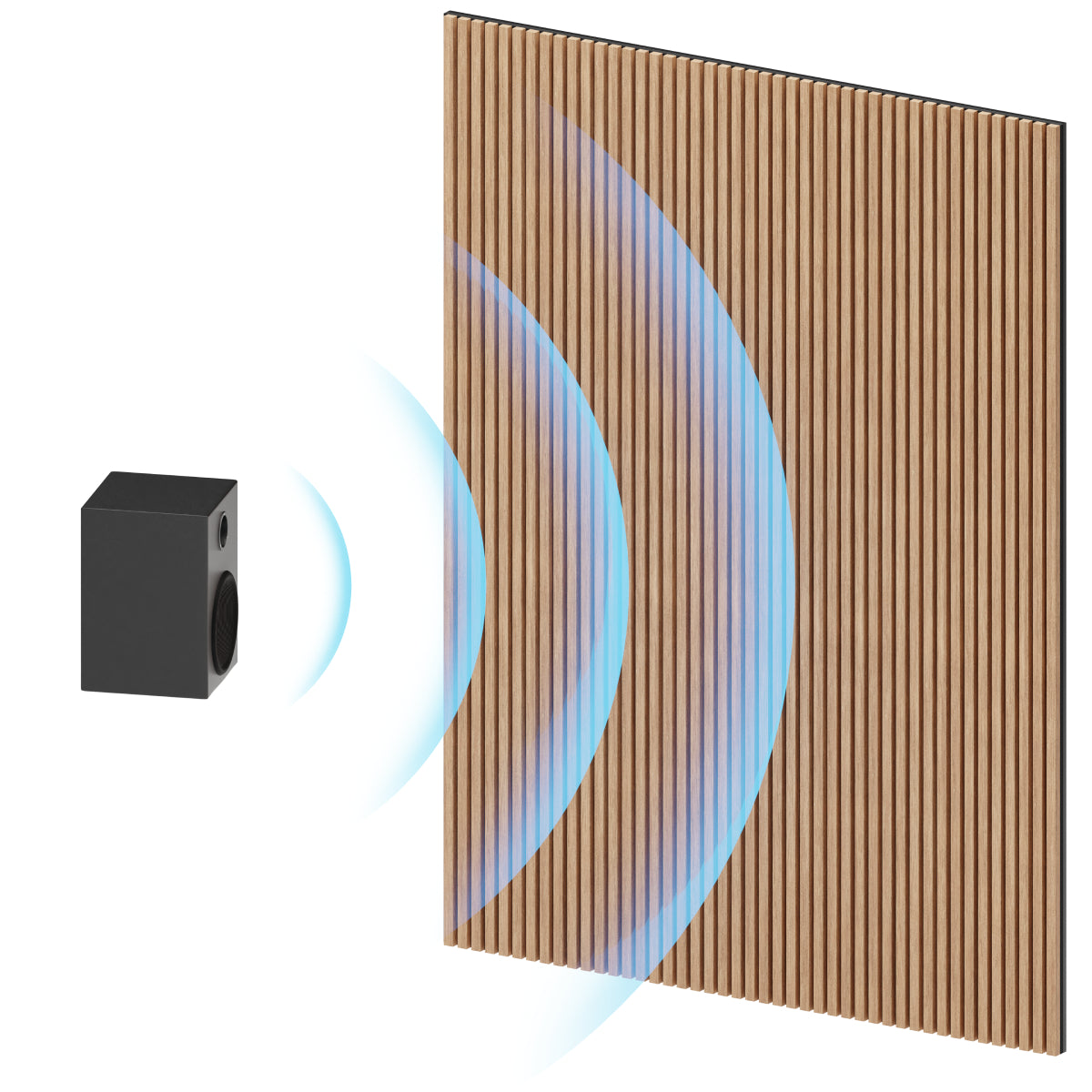 acoustic reverberations wood slat wall panel