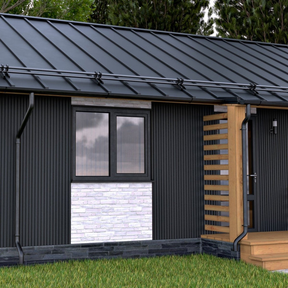 Black Outdoor Slat Wall Panel - WallPanels.com.au