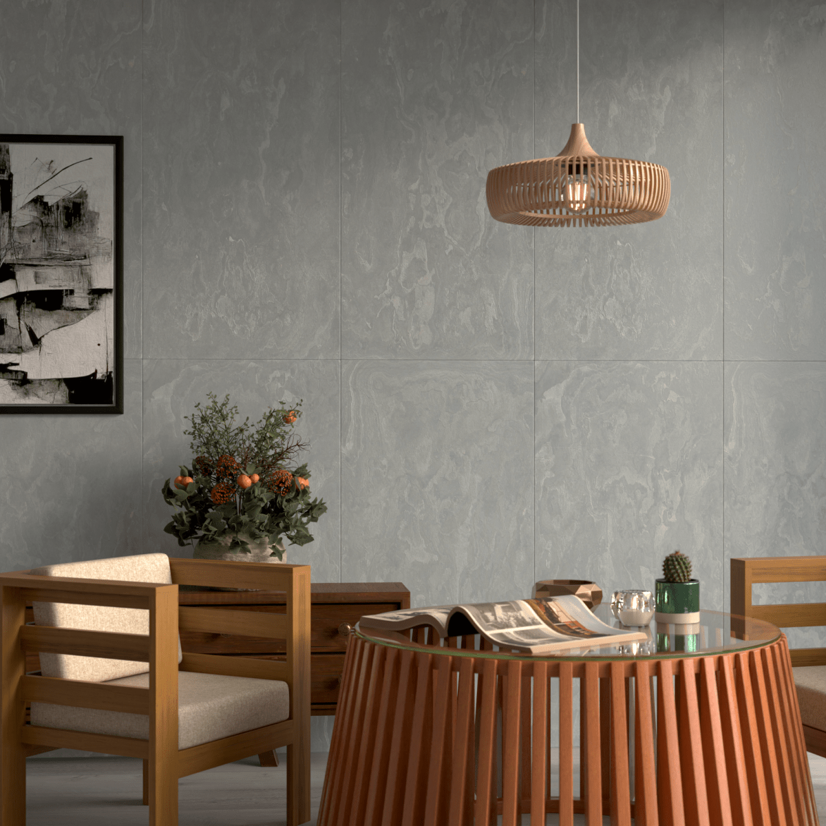 Cal Grey Flexible Stone Panel - WallPanels.com.au