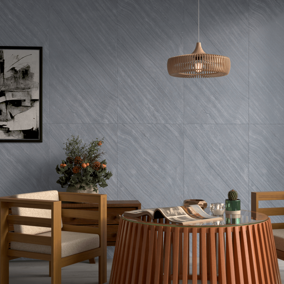 D Black Stone Panel - WallPanels.com.au