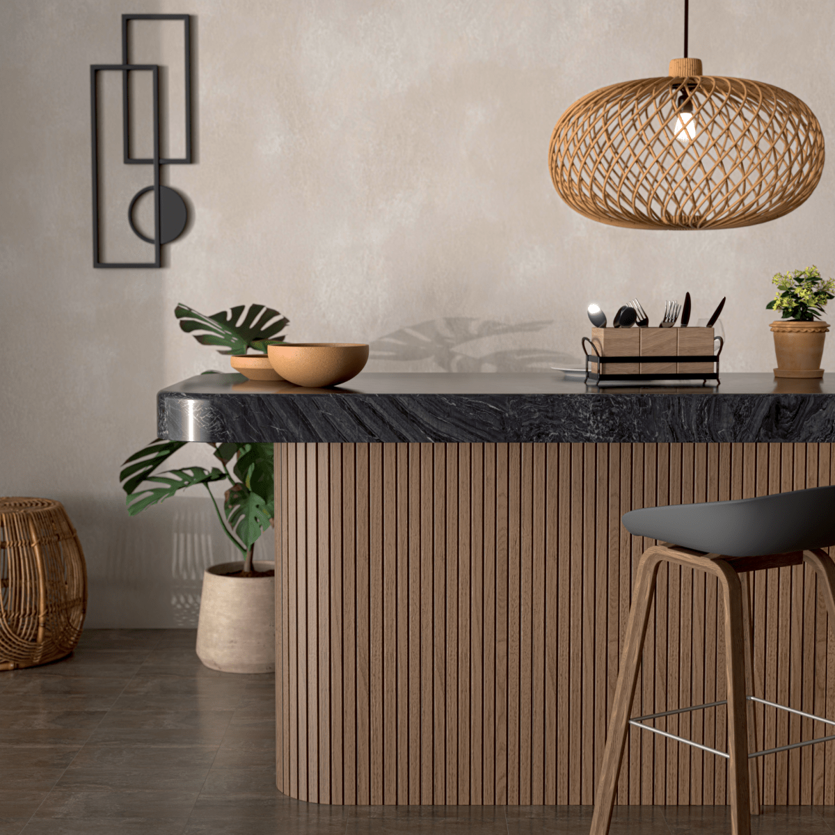 Flexible Tambour Walnut Wood Wall Panel - WallPanels.com.au