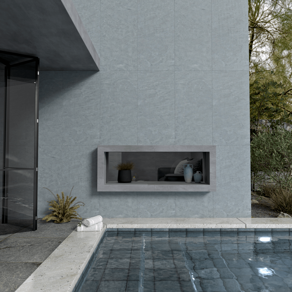 Mal Grey Flexible Stone Panel - WallPanels.com.au