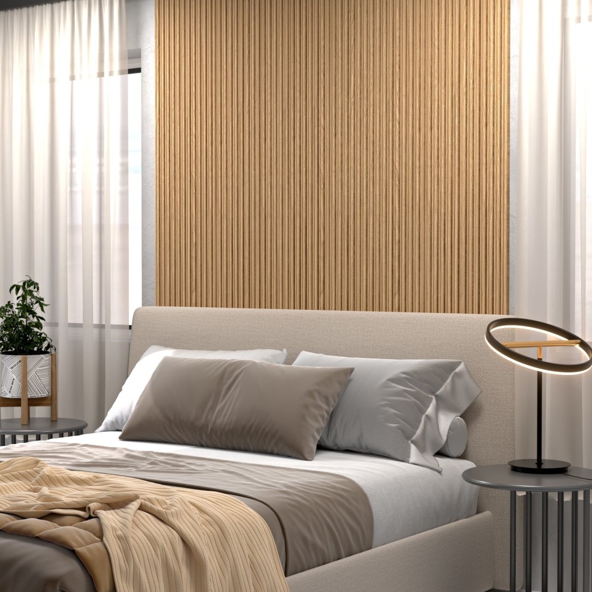 Oak Flexible Tambour Wood Wall Panel - WallPanels.com.au