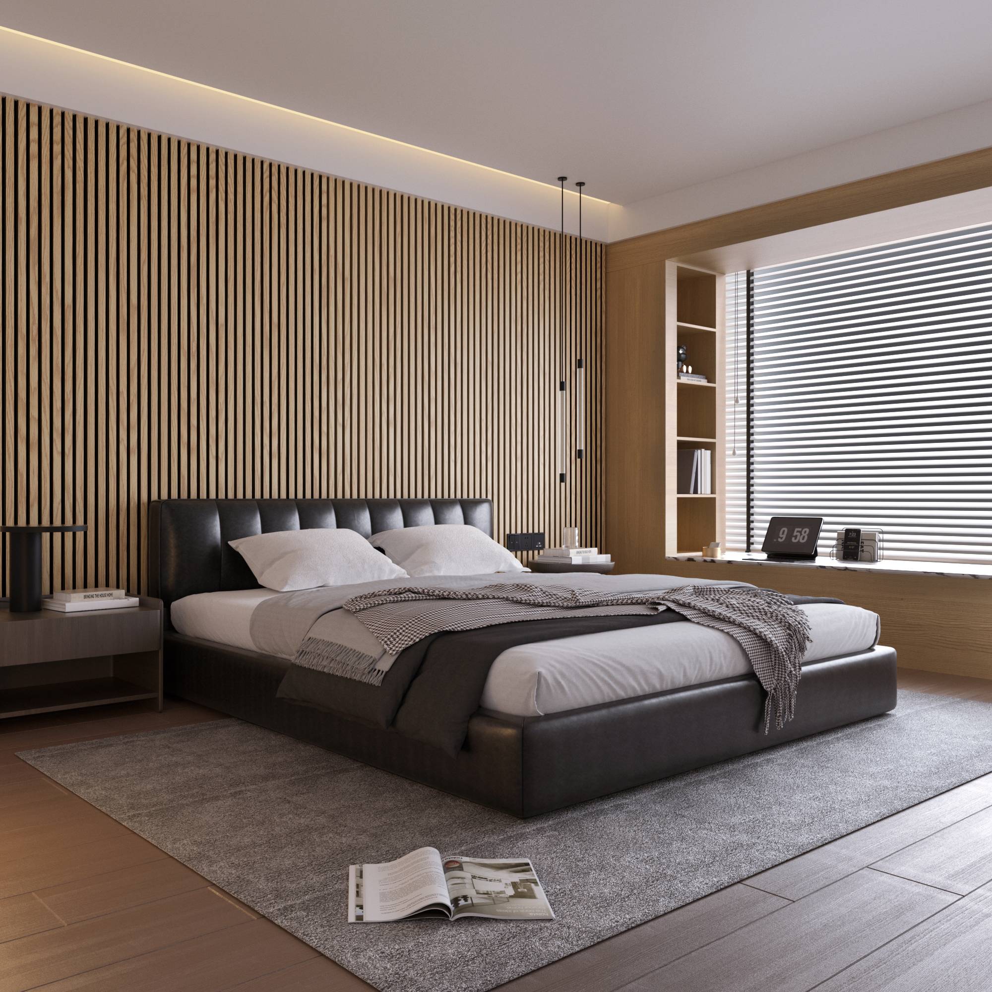 Oak Wood Wall Panel