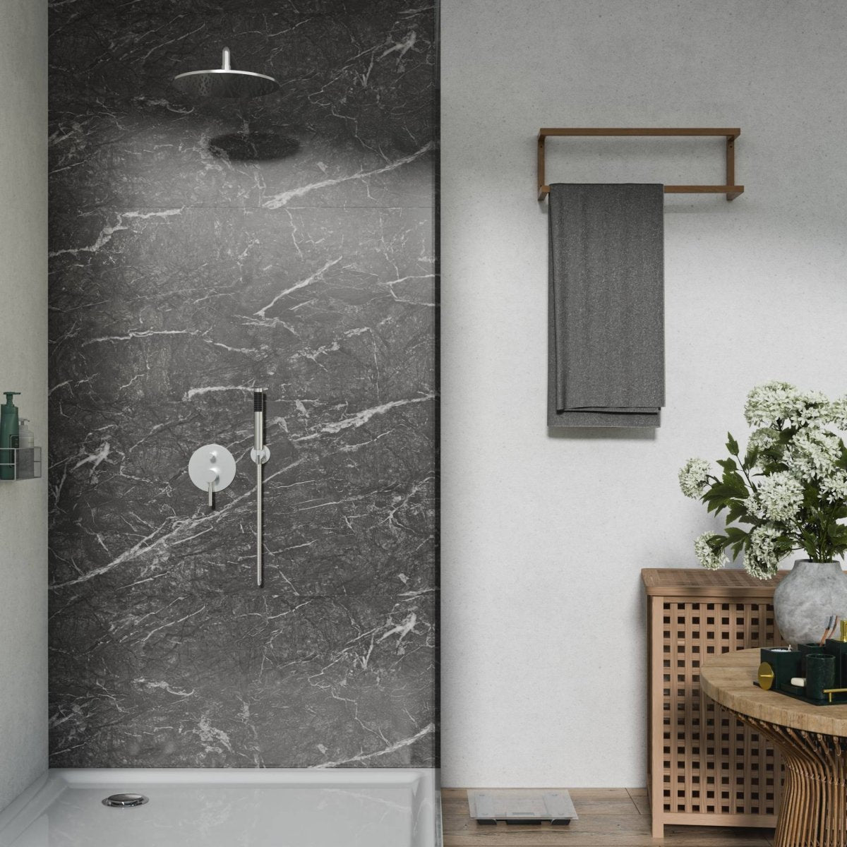 Obsidian Marble Wall Panel Tiles - WallPanels.com.au
