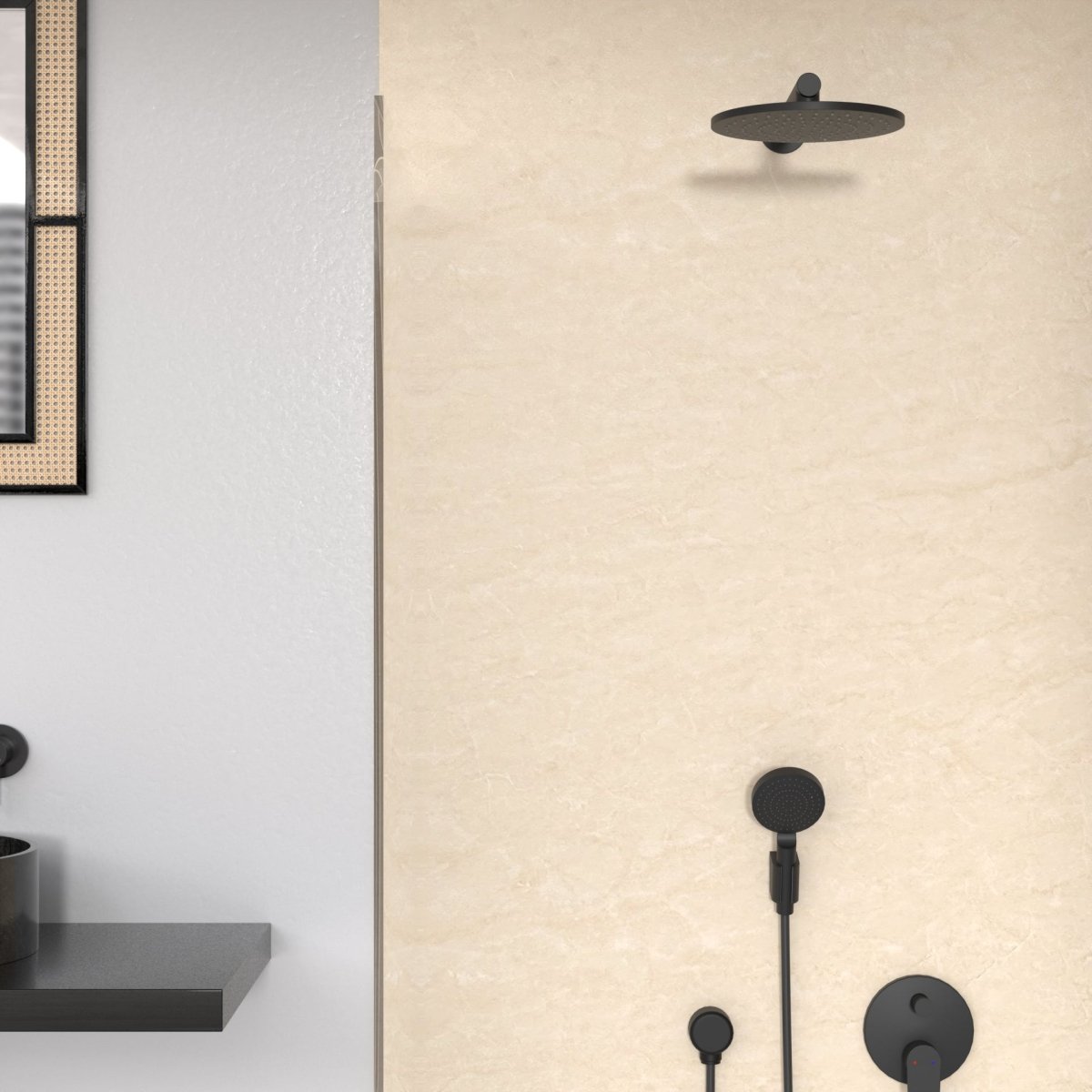 Soft Mist (Matte) Marble Bathroom Wall Panel - WallPanels.com.au