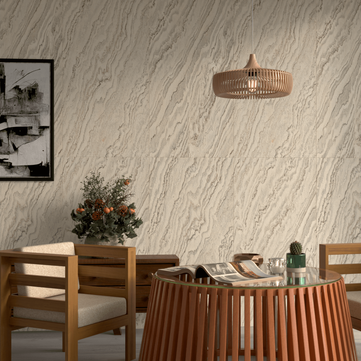 Zebra Black Flexible Stone Panel - WallPanels.com.au