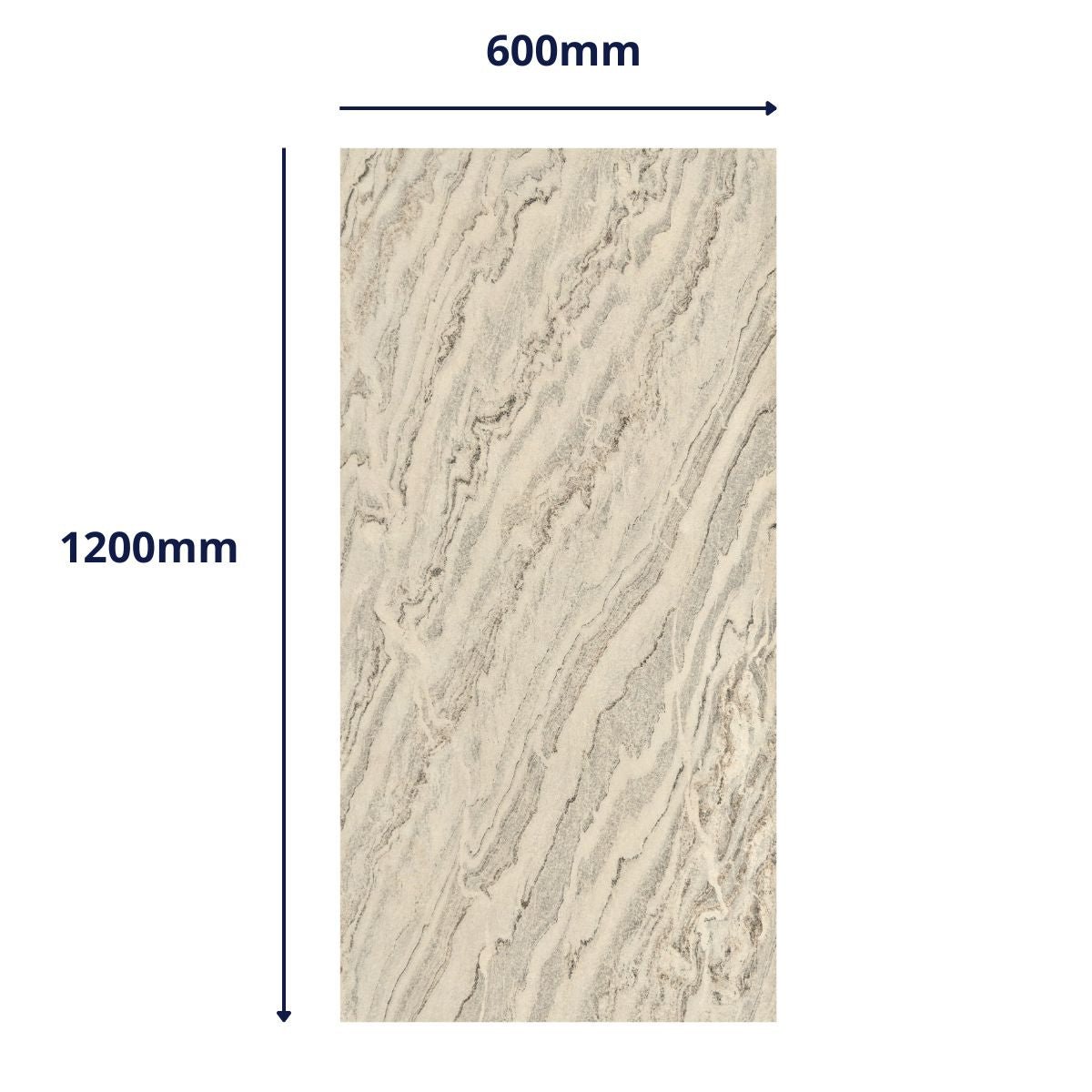 Zebra Black Flexible Stone Panel - WallPanels.com.au