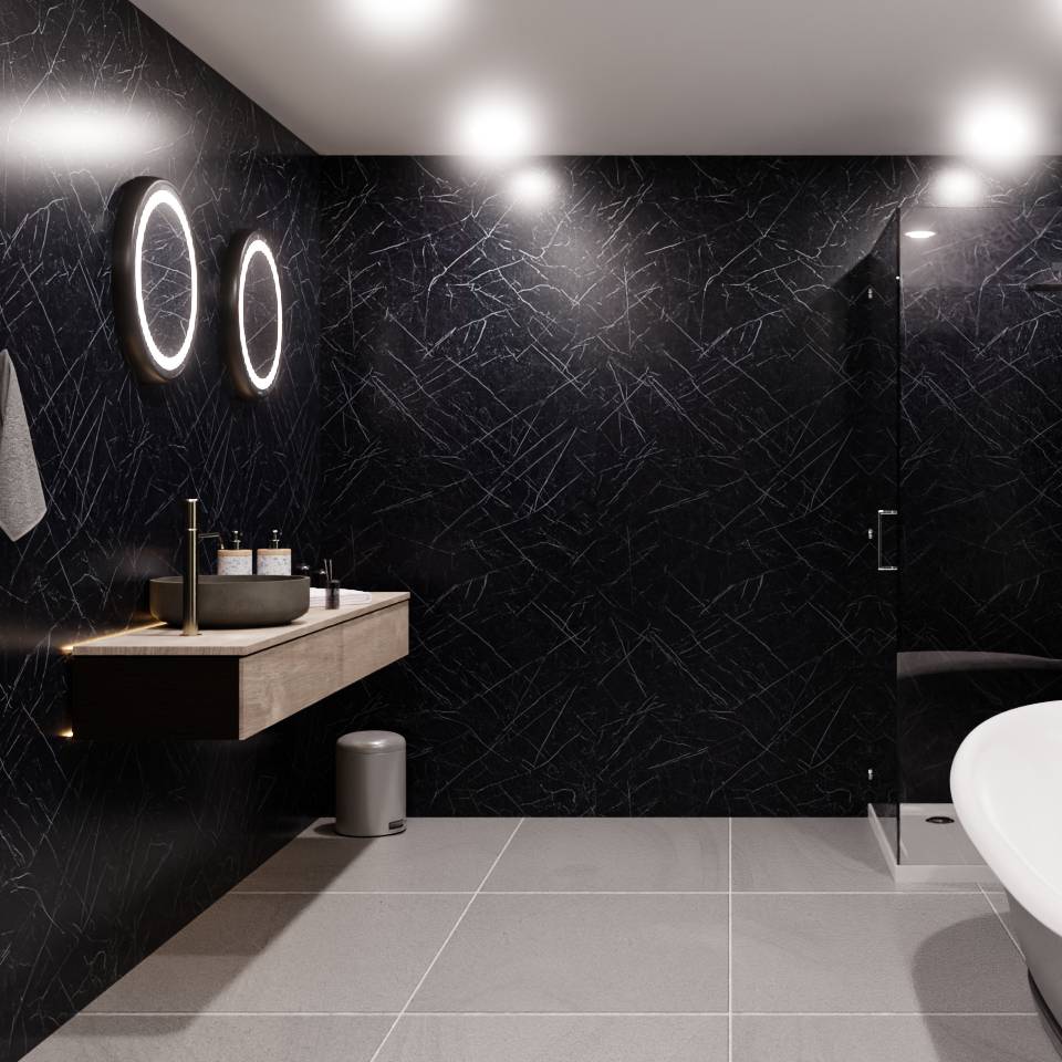 Black Sensa Wall Panel - WallPanels.com.au