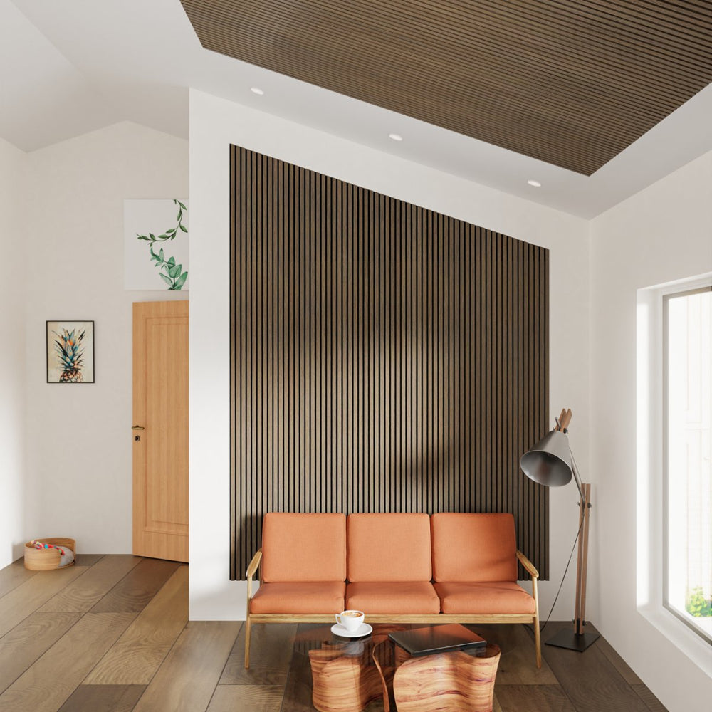 Dark Oak Wood Wall Panel