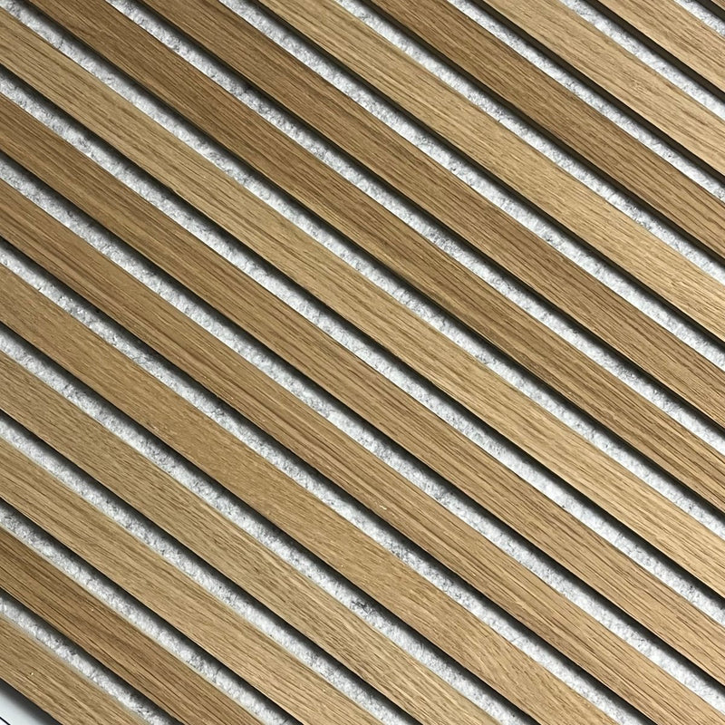 Oak (with Grey Felt) Wood Wall Panel