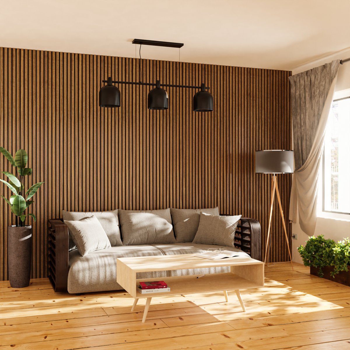 Acoustic Wood Panels & designer furniture