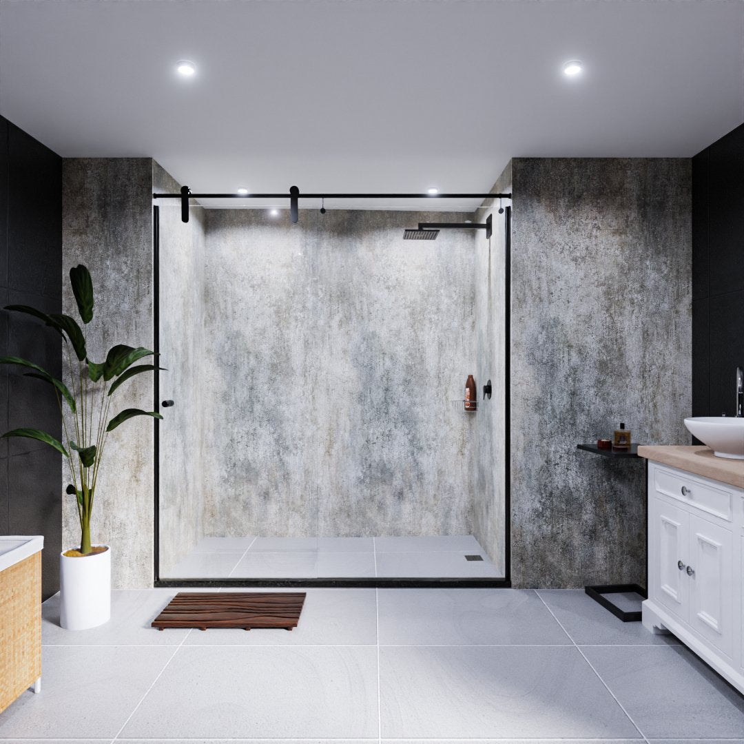 Weathered Stone Bathroom Shower Wall Panel